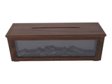 180ml Water Tank Wood Grain Fireplace Aromatherapy Diffuser Simulation Flame Humidifier Essential V1294-YM0901-3113250035511