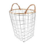 Woven Iron Wire Storage Basket for Bedroom, Stylish Organizer for Sundries, Clutter Holder & V1370-AZ4-14045