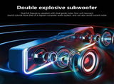 Wireless Bluetooth Sound Bar Speakers, Colorful Compact Portable for TV Computer Desktop Karaoke V1370-AZ4-18792
