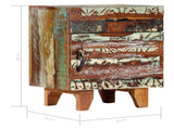 Hand Carved Bedside Cabinet 40x30x50 Cm Solid Reclaimed Wood 43_247911