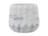 Makeup Brush Holder Durable Glossy Resin Large Capacity Modern Design Marble Vein Makeup Brush V1294-YM0523-3117220048711