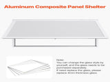 Concession Window 188x102cm, Aluminum Alloy Frame Service Window for Food Truck, Up to 85 Degrees V952-FWCK7440YC0YW73KQ001V0