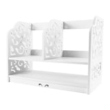 2 Tiers DIY Shelving CD Book Storage Box Unit Display Bookcase Shelf Home Office V1294-YM0901-GB-JYJJ17600SS
