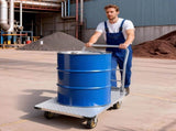 Platform Truck, 907.18 kg Capacity, Heavy Duty Steel Flatbed Cart with Swivel Wheels and Handle, V952-ZDPBC2000LBSULEYG001V0