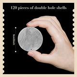 240 Pcs Round Naturals Capiz Seas 2 Inch Oysters for Crafting with 2 Holes Sea V1370-AZ4-07907