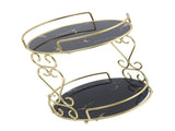 Cosmetic Storage Rack 2 Tier Makeup Organizer Shelf Bathroom Vanity Tray Jewelry Stand for Perfumes V1294-YM0901-3112250043211