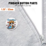 VEVOR 1.25" 32mm Button Badge Parts Supplies for Button Maker Machine 500 Sets V952-XZGSLH32MM50024OYV0