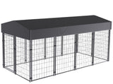 Large Jumbo Outdoor Dog Kennel Heavy Duty Pet Playpen Pre-galvanized Animal Cage Fence V767-JJ-XZ171-L-V1