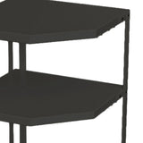 Kitchen Small Corner Shelf Rack Fan Shaped Space Saving Stable Carbon Steel Cookware Stand for Pots V1294-YM0710-3118230294214