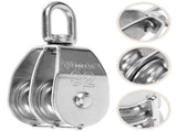 SWETRACE Cable Weight Pulley System Silver for Transportation Equipment 1Pcs 3.5In V1189-LWWAL-20260327-03461