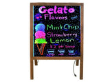 Vintage Neon LED Message Writing Board Stand Pavement Sign Illuminated Erasable V767-ZJJ93-S
