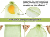 100Pcs Fruit Protection Bags Green Mesh Lid Bag Drawstring Mesh for Fruit Protection V1369-AZ3-W-08305