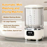 Portable Mini Washing Machine with Spin Dry & UV Sterilization 3L Capacity, Wash, Rinse, V1107-CS-MNXYJB