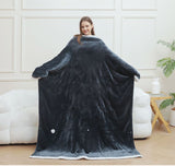 Warm Full Body Wearable Heated Blanket With Foot Pocket & Auto Shut Off, 127177CM Washable V1188-MS-603-010