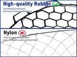 Fishing Landing Net Replacement Rubber Without Handle Foldable Mesh Netting for Freshwater Saltwater V1259-DP01-A-5338