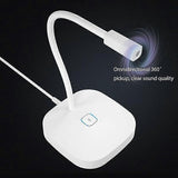LED USB Desktop Microphone - Condenser Mic with Base for PC, Streaming, Podcast V1263-JX-3670