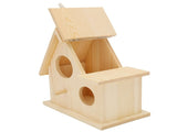 Wood Bird Nests Outdoor Birdhouse Breeding Box Bird Cage for Garden Backyard Balcony Decor V1294-YM0901-3111210123411