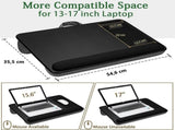 Portable Laptop Desk with Device Ledge, Mouse Pad and Phone Holder for Home Office V178-84810