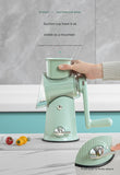 Multi-Function Rotary Vegetable Slicer & Grater - 5 Blade Types with Storage V888-ELOSUNG25747