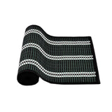 Victoria Bamboo Table Runner 140 x 33cm Black Silver V442-JTC-TABLER-BAMBOOLAR2BL-BLACK-RE