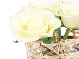 Rose Table Light 3 Light Colors Rechargeable Touch Control Stepless Dimming Artificial Flower Desk V1294-YM0901-3119240103111