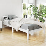 Artiss Bed Frame Single Size Wooden White SOFIE WBED-D-001S-WH