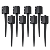 VEVOR Fence Post Anchor Ground Spike 8 Pack 24 x 4 x 4 In Metal Fence Stakes V952-FXDD35YC24YCFUXF1V0