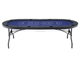 Poker Table Top Folding Poker Table 8 Player 183cm SOCCER-8POK-FOLD-BL