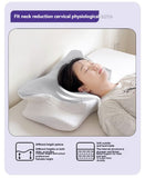 Butterfly 4D Memory Cotton Pillow Ice-Silk Fabric Cooling Pillow Cervical Spine - Gray - Size V1106-115-79531-GRY-CONVENTIONAL