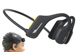 Bone Conduction Headphones Bluetooth Waterproof Sports Headset for Running Cycling Walking - Black V1263-JX-6272-2