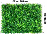 Artificial Boxwood Panels, 12 PCS 20"x20" Boxwood Hedge Panels, PE Artificial Grass Backdrop V952-AQFSYCGTYSW246OI9V0