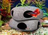 6 Pack Aquarium Decoration Rock Caves, Betta Fish Tank Hideaway, Hideout Stones House Decor for V1259-DP01-A-869