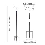 Double Shepherds for Outdoor, 8 Pack 1560 mm Heavy Duty Bird Feeder Pole, 19 mm Thick Garden V952-WNGJSMYRGG60BN2LV001V0