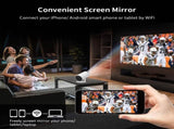 HY300PRO Mini Projector with WiFi and Bluetooth, Portable Projector 720p Support, Auto Keystone, 180 V1188-MS-305-030