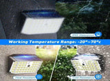 6 Pack Black Solar Motion Sensor Lights Outdoor Security Lamp 2000LM IP65 V178-59205