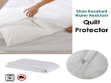 Stain/ Water Resistant Quilt Protector Single V442-GNA-MISC-QUILTPROTECTOR-WHITE-SB