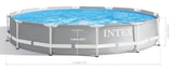 Intex PRISM 12' Metal Frame Above Ground Pool - 366cm x 76cm 26712 V1032-IXPRISM12-26712