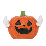 Halloween Pumpkin Resin Figurines Set with Witch Hat Broom Devil Horns and Top Hat Designs for V1341-ZY-STVYEDNE-FULLSETALL4STYLES