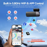4K Front and Rear Dash Camera with WiFi GPS and Free 64GB SD Card V178-59116