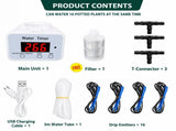 Smart Automatic Plant Watering Irrigation System with Timer, Rechargeable Battery, Dual Spray & V1341-ZY-3XCV6R4H-WATERFOR16PLANTS