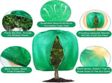 2pcs Huge Plant Covers Freeze Protection, 95"x83" Winter Tree Cover with Zipper Drawstring Thickened V1259-DP01-A-5373