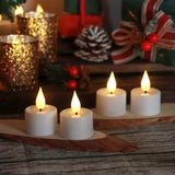 12-Pack Rechargeable LED Tea Lights, Smart Remote Control, Flameless Safe Romance, All-Scene V1232-WYLZ-001