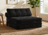 Levede 3 in 1 Convertible Sofa Bed Foldable Single Sleeper Chair Living Room SOFABED1012-BK-AU