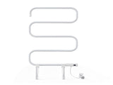 Devanti Heated Towel Rail Freestanding Wall Mounted S-Shape Electric Warmer Rack TW-C-102S-SS