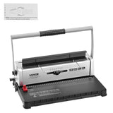Coil Spiral Binding Machine, Manual Book Maker 34-Holes Binding 120 Sheets, Punch Binder with V952-ZDJ20XQSSD34J0H4EV0
