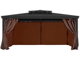 Gazebo Outdoor, Fit Most 2840 x 2840 x 2110 mm Gazebos, 4-Panel Sidewall Gazebo Privacy V952-SMLTCL10FT10KOIO4V0