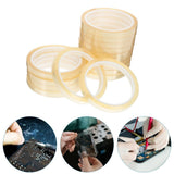 15Pcs Convenient Heat Resistant Tape for Electronic Components and Sealing Machines Light Yellow V1192-AZ-W-22409