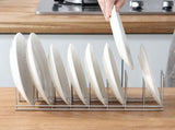 2-Piece Stainless Steel Dish Drying Rack Set for Kitchen Counter Storage and Organization V1192-AZ-W-27805