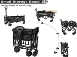 250KG Load Capacity 300L Large Capacity Heavy Duty Foldable Beach Car - All-Terrain Foldable V1102-HELYC-001