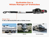 Wheel Chock Tie-Down Kit, Fixed Trailer Tie Down Strap, Car Tie Down Kit with S-Hook, Break Strength V952-CLJGTJ2GDSSXOFYCV001V0